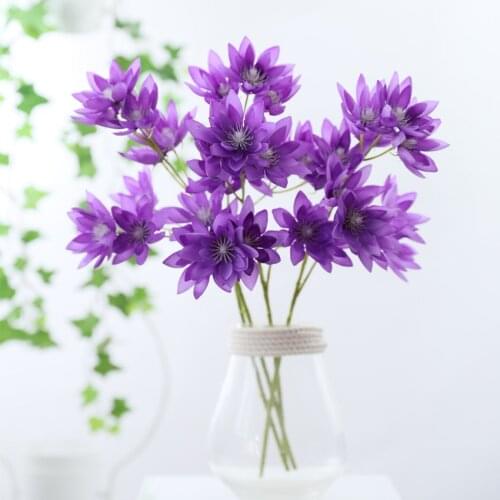 Artificial flowers snow lotus fake flower branch home Christmas wedding home decor