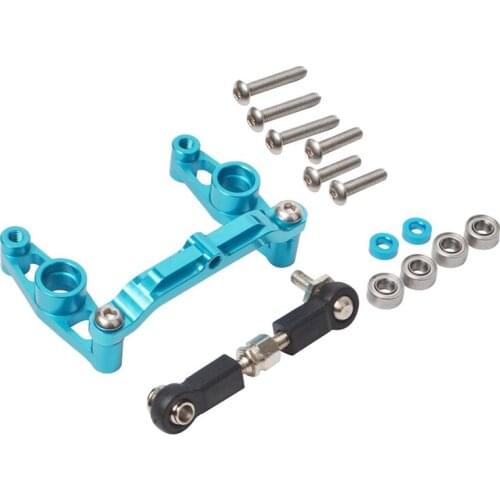 Aluminum Alloy Ball Bearing Crank Steering Set for Tamiya TT02 TT-02 1/10 RC Car Upgrade Parts Accessories