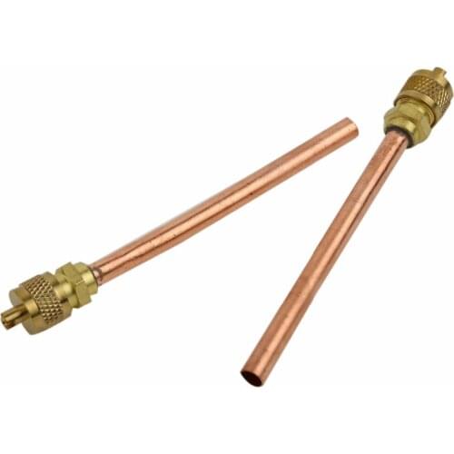 Earth Star 5PCS/LOT 1/4inch Air conditioning refrigeration parts liquid filling check needle valve 45mm