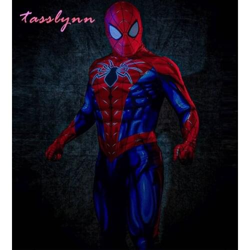 Adult Kids Costume Luminous Spider Boy Cosplay Superhero Zentai Suit Catsuit Halloween Costumes Party Fancy Anime Clothes