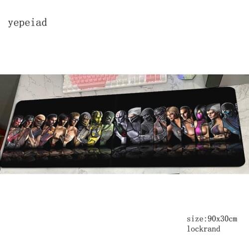 Mortal kombat mouse pad esports Computer mat 900x300x3mm gaming mousepad large locrkand padmouse keyboard games pc gamer desk