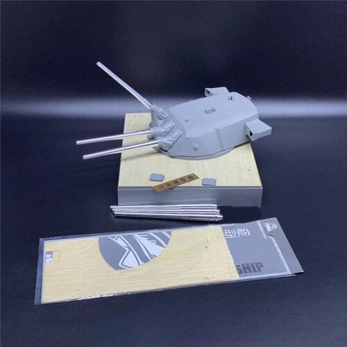 Metal Barrel & Wooden Deck & 3 Shells for 1/72 Battleship Yamato Model Battleship Three Flowers 0510