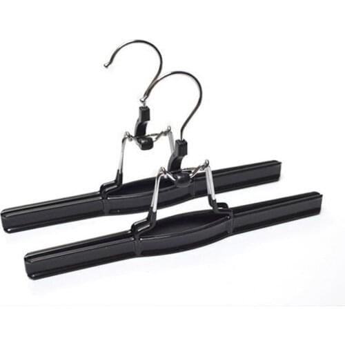 PVC Metal Skirt Hangers Pants Clamp Hair Extension Hanger SN3586