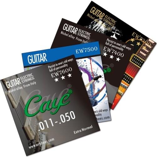 Orphee Caye EW Electric Guitar Strings Set Metal Rock Hexagonal Carbon Steel Electric Guitar String Sets for Guitar Accessories