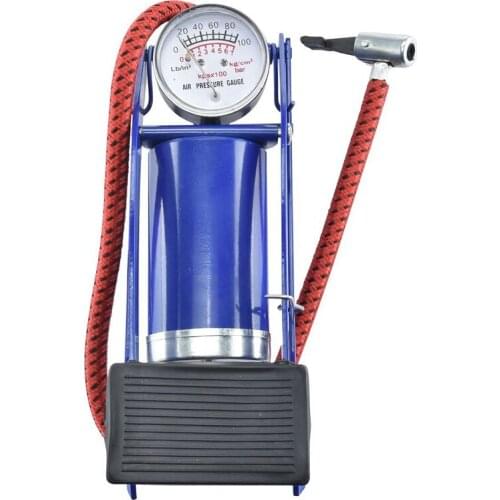 New Bicycle Bike Foot Operated Tire Pump Inflator Basketball Air Mattress Ball