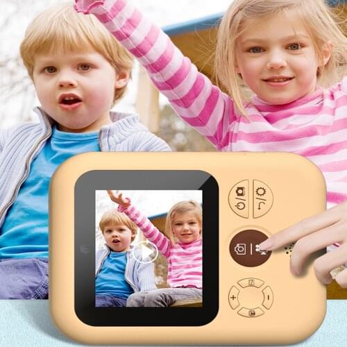 NEW Children Instant Digital Print Camera With Thermal Photo Paper Toys Camera 1080P 2.4in For Christmas Birthday Gift Girl Boy