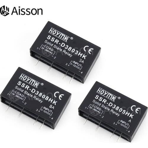 PCB SSR-D3803HK D3805HK D3808HK Dedicated With Pins 3A 5A 8A DC-AC Solid State Relay