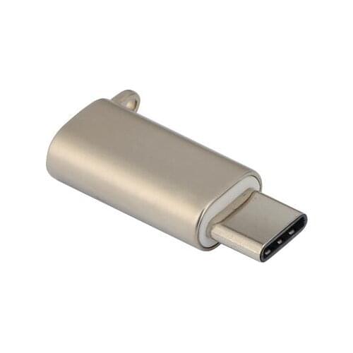 With buckl For Lightning Female to USB 3.1 Type C Male Sync Data Connector Converter Charger Adapter For iPhone For Xiaomi 6
