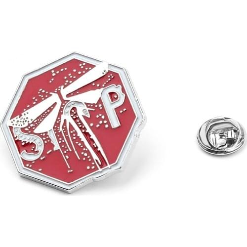 The Last of Us II Brooch Pin Firefly Logo Badges 3D Metal Brooches Pins Enamel Fashion Jewelry Colar Accessories For Fans Gift