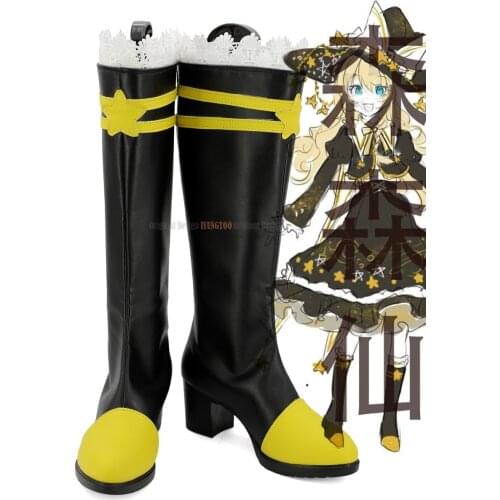 Kirisame Marisa Boots Cosplay TouHou Project Kirisame Marisa Cosplay Boots High Heel Shoes Custom Made Any Size