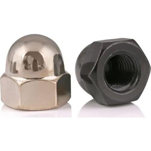 Acorn Cap Dome Nuts Nickel / Zinc Plated Hexagon Hex Nut M3 M4 M5 M6 M8 M10 M12
