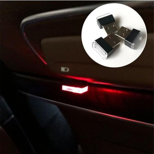 1 Piece Car USB LED Atmosphere Decorative Lights for Volkswagen Phaeton Bora Lavida Lamando Touran Beetle Magotan for Touareg
