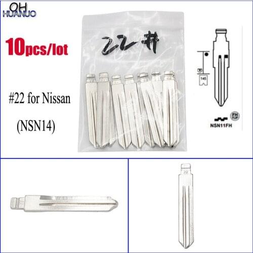 10pcs/lot, Universal Remotes Flip Blade 22# for KD Remote Key , NO.22 A33 Uncut Blade NSN14