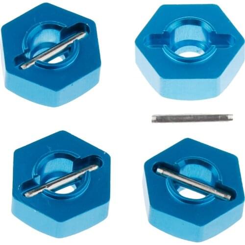 4 Pieces M12 Nut Groove Wheel Hub Hex Drive Adapter Screws Accessories For WLtoys A949 A959 A969 A979 K929 1:18 RC Car Parts