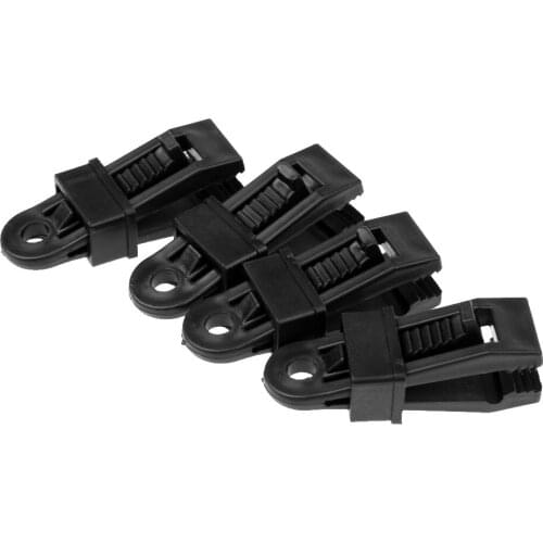 4 Pieces Awning Clamp Tent Tarp Clips Snap Hangers Camping Survival Tool