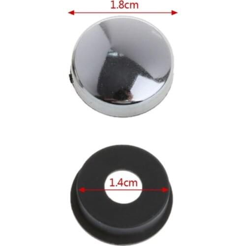 8 Pcs ABS Chrome License Plate Frame Screw Nut Caps+Bolt Cover Set For Car N0HF