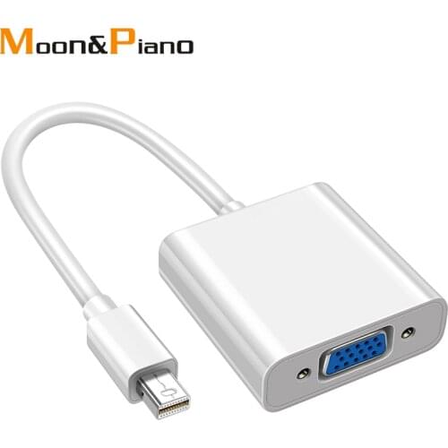 Mini DP to VGA Adapter 1080P Mini Displayport Cable for HDTV Monitor Projector Tablet Laptop Computer