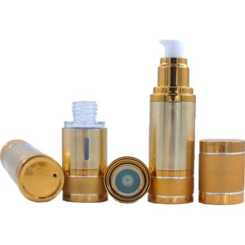 Aluminum Empty 50ml 30ml Water Emulsion Packing Bottle aluminum Plastic Vacuum Bottle