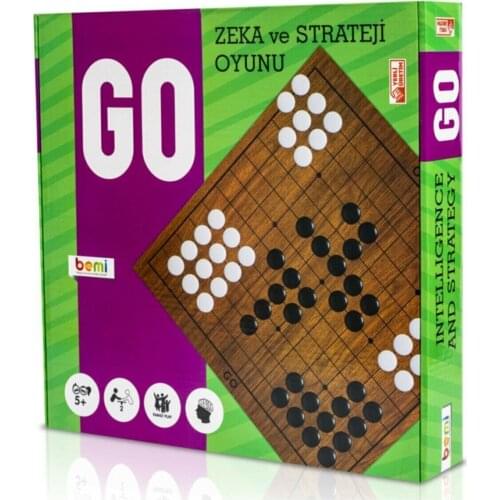 BEMI Luxury Wooden Natural Go Game - Skill Educational Intelligence Strategy Kids And Family Game It improves problem solving sk