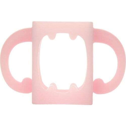 Baby Bottle Universal Handle Soft Silicone Wide Mouth Grip Multicolor Heat Resistant Feeding Bottles Accessories