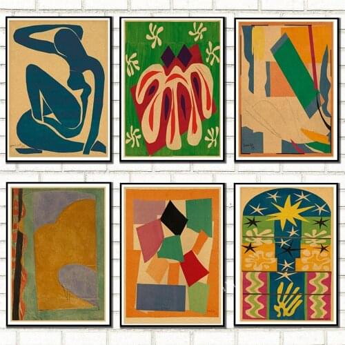 Henri Matisse Design Art Posters and Prints Painting Wall Pictures for Living Room Abstract Scenery Home Decor