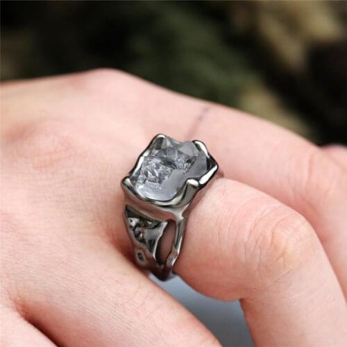 Modyle Vintage Wedding Anniversary Ring with Unique Stone Design Boho Jewelry Fashion Cocktail Party Rings for Women Wholesale
