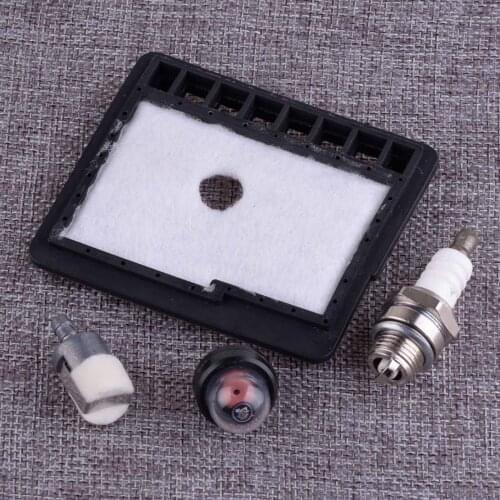 LETAOSK New 4pcs Air Fuel Filter Primer Bulb Spark Plug Carb Tune-Up Kit WT-589 WT-402 Fit for Echo CS340 CS341 CS345 Chainsaws