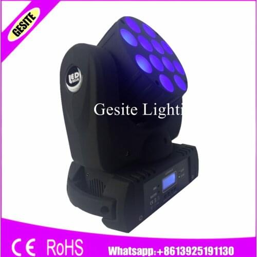 Hot 6pcs/lot Best quality LED beam RGBW 4in1 washing beam 12x12w led moving head disco dj lighting dmx beam stage light factory