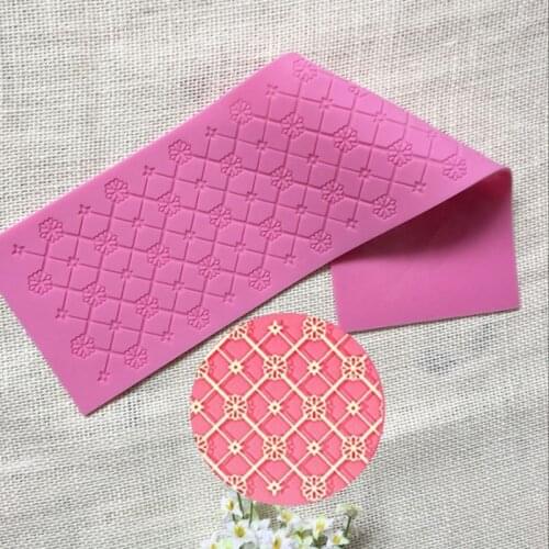 Small flowers Plum lace silicone mold Fondant cake decoration Wedding flower embossed mold