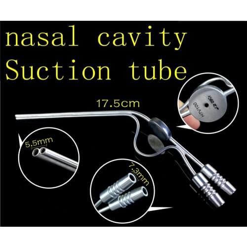 Jz medical Otorhinolaryngology surgical instrument nose nasal cavity Suction tube with Rinse pipe Maxillary sinus lavage tube