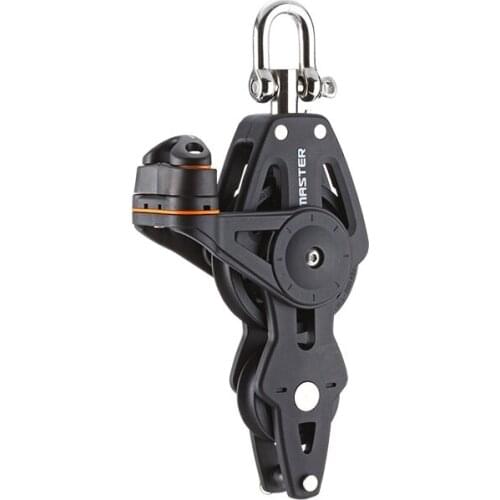 Sailboat Hardware 90mm 3.54" Single Swivel Shackle Fiddle Becket Fairlead AL Cleat Block Master BP-0922F