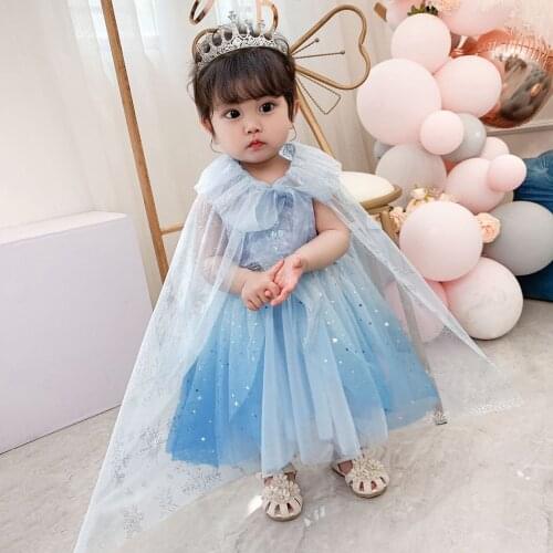 2020 Snow White Dress Childrens Cosplay Dress Elsa Cinderella Rabbit Baby Girls Fluffy Tulle Fashion Halloween Birthday Dress