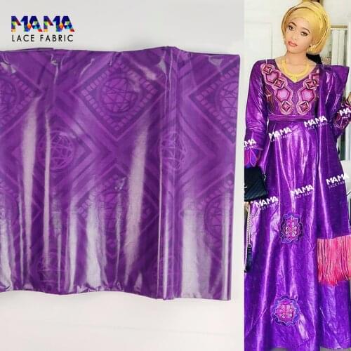 Senegal Bazin Riche Fabric African Lace Sewing 2021 High Quality Dress Material Nigerian Basin Riche Tissu Dentelle