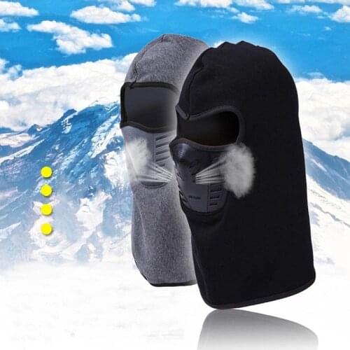Sports Caps Men Women Snow Thickening cover Hats Multi-function Riding Cycling cover Unisex Warm Fleece Hooded Windproof Hat