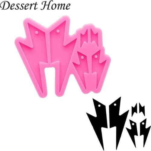 DY1006 Bright lightning Earrings Molds, Silicone Resin Art Diy Mold, Epoxy Mould, Supplies for Jewelry, Polymer Clay