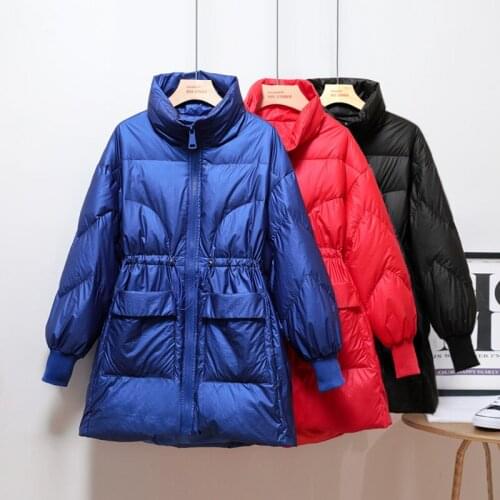 Duck Down Jacket Women Winter 2020 Outerwear Coats Female Long Casual Light ultra thin Warm Down jacket brand