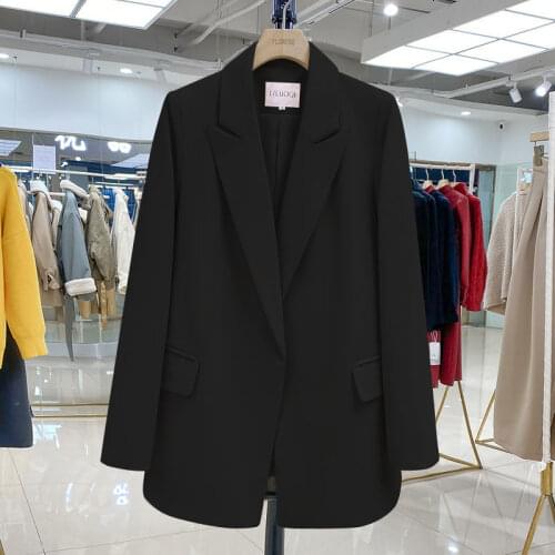2021 Korean Autumn New Elegant Notched Collar Causal Suit Jacket Women Blazers Femme Belt Slim Waist Blazer Coat