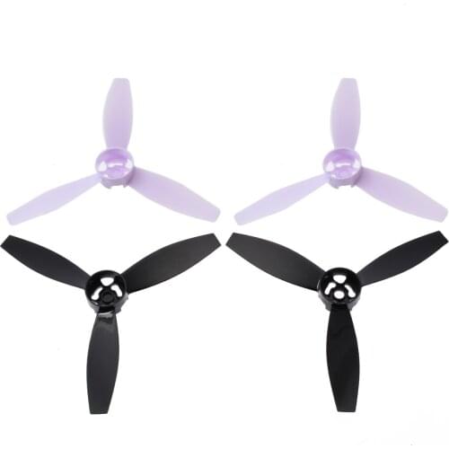 4Pcs/Set New 2 Drone Propeller Carbon Fiber Blade Rotors Paddle for Parrot Bebop /FPV 2.0 Parts Accessories Black/White