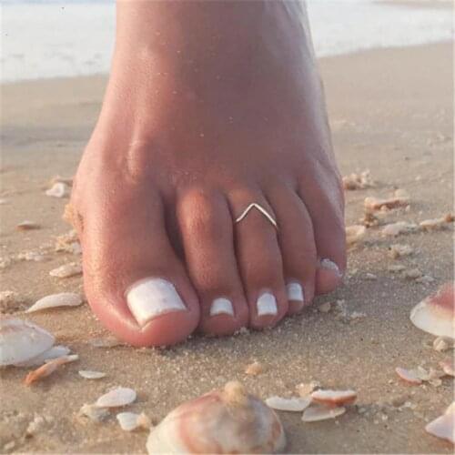 925 Silver Toe Ring Gold Filled Jewelry Handmade Adjustable Anillos Mujer 15mm Hoop Rings For Women Foot Jewelry Boho Rings