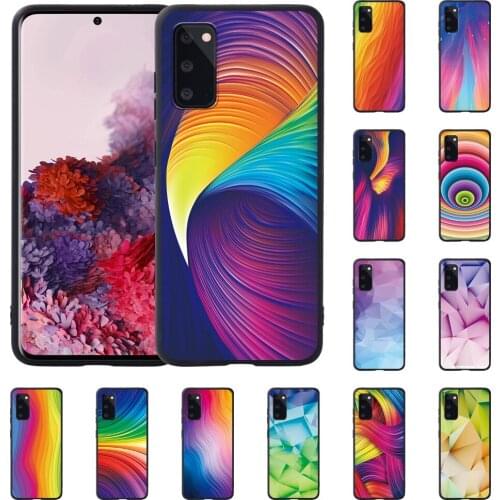 Watercolor Pattern Anti-drop Soft TPU Silicone Phone Case for Samsung S8 S9 S10 / S10 Plus Samsung S20/S20 Plus