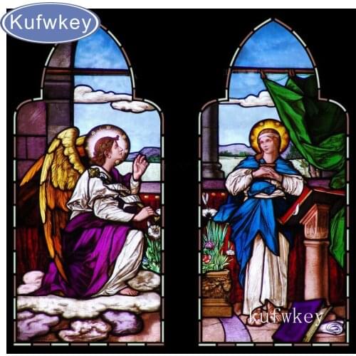 5D DIY Diamond Painting Cross Stitch religions,Diamond Embroidery angels,Rhinestone Mosaic Full square Drill home Decoration