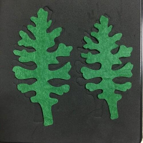 Leaves die SMR-FL0037 wooden steel rule with back case