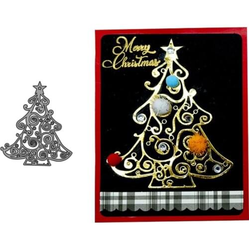 Metal Cutting Dies Christmas tree for DIY Scrapbooking Photo Card Making Decor Supplies Embossing Die Template