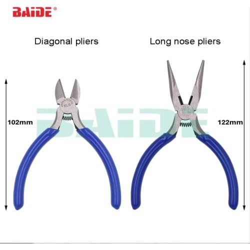 Multi Functional Diagonal pliers Cut line Oblique nose pincers Wire nipper Long nose pliers Tool For Electronics 200pcs/lot