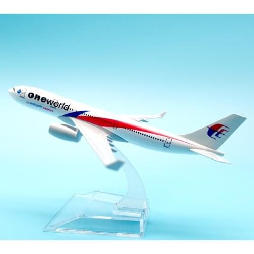 AIRLINES 16CM ONE WORLD MALAYSIA METAL ALLOY MODEL PLANE AIRCRAFT MODEL TOYS AIRPLANE COLLECTION GIFT CHILDREN TOYS