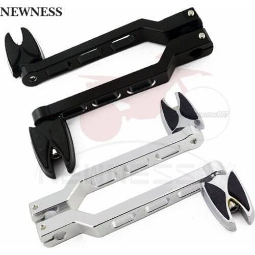 Newness Motorcycle Heel Toe Shift Lever With Split Rubber Shifter Peg For Harley Fatboy Road King Softail CVO FLHX