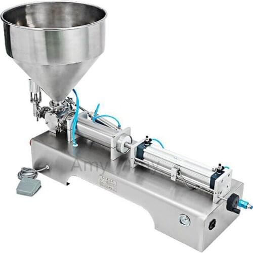 Single Head with Hopper Semi Automatic Liquid filling machine Pneumatic Cream Shampoo Pasty Filling machine