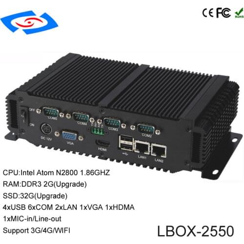 ShenZhen Ling-Jiang High Performance Industrial Mini PC With XP/Win7/Win8/Linux System Support 3G And WIFI Embedded Box PC