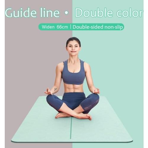 TPE Yoga Mat 6mm For Beginner Non-Slip Sports Exercise Matt Man Women Fitness Workout Pad Pilates Mat Wide