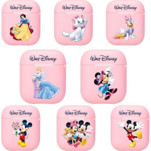 Mickey Minnie Mouse Daisy Duck Cat Silicone Bluetooth Wireless Earphone Case for AirPods Protective Cover Skin Accessories Pods